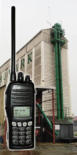 Two Way Business Radio dropped from 90 ft tower with only a Scuff 