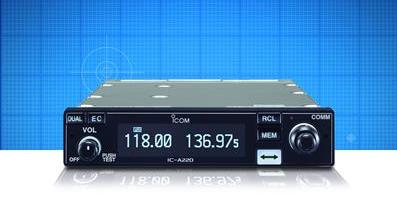 Icom IC-A220T Airband Panel Mount Transceiver Now TSO Approved!
