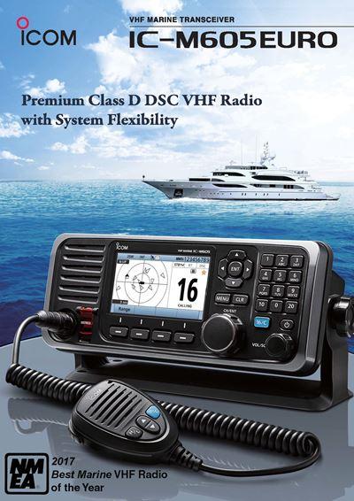 Icom IC-M605 Wins NMEA Award for Best Marine VHF Radio 2017